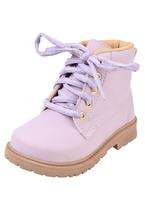 Coturno Infantil Art-C Calçados Bota Criança Cadarço Roxo