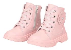 Coturno Infantil Bota Menina Flor Conforto Garota Fashion Coturno Infantil Bota Menina Flor Conforto Garota Fashion