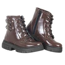 Coturno Infantil Bota menina Montaria Festa Laço Pelúcia Inverno frio Confortável Antiderrapante Leve