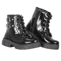 Coturno Infantil Bota menina Montaria Festa Laço Pelúcia Inverno frio Confortável Antiderrapante Leve