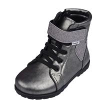 Coturno Infantil Menina Metalizado Glitter Rubi Pampili