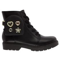 Coturno Infantil Menina Molekinha Porta Moedas 2164.144 Preto