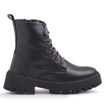 Coturno LeRUCHEL Feminino Tratorado com Strass Preto