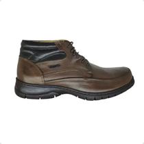 Coturno Masculino Adulto Casual Anatomic Gel Marrom