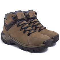Coturno Masculino Bota Colorado de Couro Premium cor Marrom Claro Coturno Masculino Bota Colorado de Couro Premium cor Marrom Claro