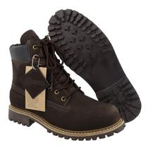 Coturno Masculino Bota em Couro Produto de Alta Qualidade Cor Marrom Coturno Masculino Bota em Couro Produto de Alta Qualidade Cor Marrom