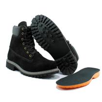 Coturno Masculino Bota em Couro Produto de Alta Qualidade Cor Preto Coturno Masculino Bota em Couro Produto de Alta Qualidade Cor Preto