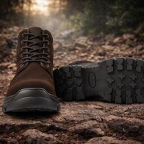 Coturno Masculino Bota Trabalho Casual Adventure Solado Tratorado Antiderrapante Preto