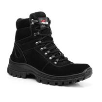 Coturno Masculino Cano Médio Couro Tratorado Antiderrapante Bota Coturno Masculino Cano Médio Couro Tratorado Antiderrapante Bota