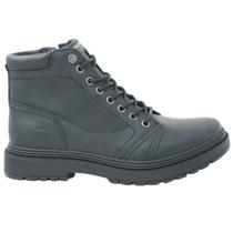 Coturno Masculino Casual Dia a Dia Passeio Trabalho em Couro com Zíper Conforto Free Way Jack-05