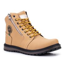 Coturno Masculino Com Ziper Modelo Novo Crshoes 9013