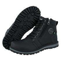 Coturno Masculino Com Ziper Modelo Novo Crshoes 9013