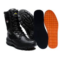 Coturno Masculino couro Tatico Exercito Bota Militar Paintball 620 3 Gel