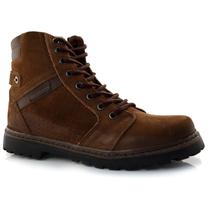 Coturno Masculino de Couro Megaboots Marrom 6021