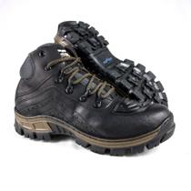 Coturno Masculino em Couro Estilo Motor com Cano Médio Coturno Masculino em Couro Estilo Motor com Cano Médio