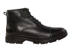 COTURNO MASCULINO EM COURO HUNTER SMOKY PRETO - Cód: 37890