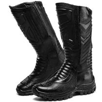 Coturno Masculino Em Couro Militar Tatico Rocan Palmilha Em Gel Extra Confortavel