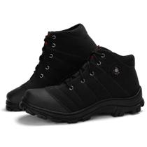 Coturno Masculino em Lona Com Cadarços Coturno Masculino em Lona Com Cadarços