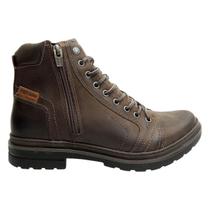 Coturno Masculino Freeway Absolut X Horse Zíper Cano Médio Couro 7105