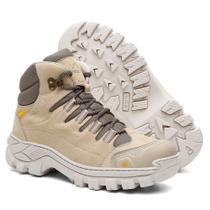 Coturno Masculino Kansas Bota Militar com CA Adventure em Couro Original - Via Livre