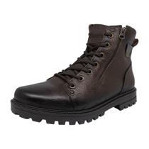 Coturno Masculino Leve Conforto em Couro Estilo Pegada Coturno Masculino Leve Conforto em Couro Estilo Pegada
