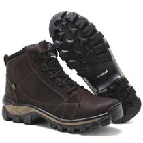 Coturno Masculino Moda Trabalho Conforto em Couro Adventure