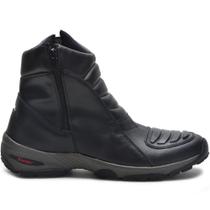 Coturno Masculino Motociclista Bota Militar Segurança com Zíper Para Trabalho Trilha Moda Inverno