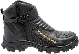 Coturno Masculino Motoqueiro Couro Resistente Antiderrapante Macio Coturno Masculino Motoqueiro Couro Resistente Antiderrapante Macio