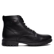 Coturno Masculino Pegada Stretch Couro Amortech Preto