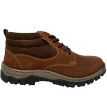 Coturno Masculino Tratorado Zebu Em Couro Legítimo 56200