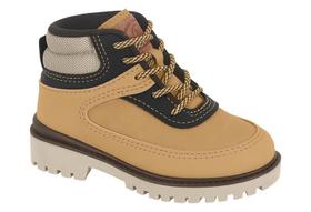 Coturno Menino Molekinho Cadarço Confortável Ajustável Solado Tratorado Estilo Passeio Versátil Bebê