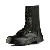 Coturno militar de couro e lona Coturno militar de couro e lona