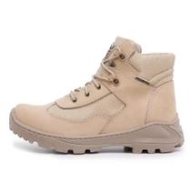 Coturno Militar Desert Couro Extra Leve Acero Modelo Cano Curto
