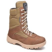 Coturno Militar Em Bovino Coiote C/ Zíper Bota Tático Cano Médio Sniper Oficial