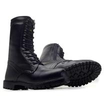 Coturno Militar Kallucci Todo em Couro CC de Zíper Coturno Militar Kallucci Todo em Couro CC de Zíper