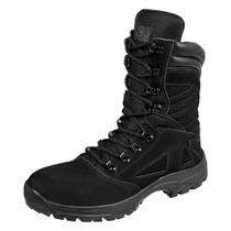 Coturno Modelo Tático G-Force Militar Com Zíper Solado Vibram Segurança E Estabilidade
