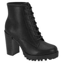 Coturno Moleca 5325.123 Feminino - Preto