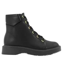 Coturno Napa Feminino Moleca Solado Tratorado Preto 5339104 Coturno Napa Feminino Moleca Solado Tratorado Preto 5339104