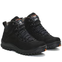 Coturno Nobuck Preto Bota Segurança Aprovado com CA Palmilha Gel Free Jump 1903N Coturno Nobuck Preto Bota Segurança Aprovado com CA Palmilha Gel Free Jump 1903N