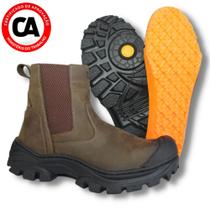 Coturno Original Couro Segurança CatPriime Farmer