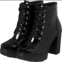 Coturno Plataforma Salto Alto 4709 Coturno Plataforma Salto Alto 4709