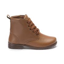 Coturno Preto e Marrom Feminino Infantil