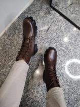 Coturno Ramone Tratorada Laceup Cano Médio Gstore