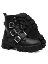 Coturno Rock Punk Gotico Estilo Fivela Sola Alta Tratorada Coturno Rock Punk Gotico Estilo Fivela Sola Alta Tratorada