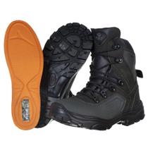 Coturno Tático Emborrachado Musgo Impermeável Uso Profissional Tamanho: 38Cor:Preto