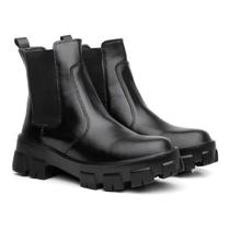 Coturno Tratorado Fechado ou Cadarço Bota Estilo Feminino Coturno Tratorado Fechado ou Cadarço Bota Estilo Feminino