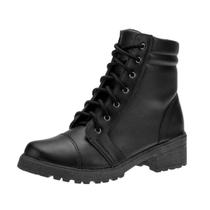 Coturno Tratorado Salto Preto Bota Feminina Bellinda Shoes Coturno Tratorado Salto Preto Bota Feminina Bellinda Shoes
