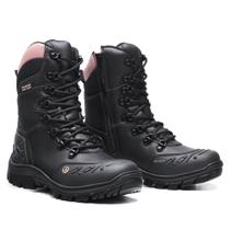 Coturno Trilha Aventura Bota Reforçada Militar Adventure Militar Couro - Master Boots - Soldier