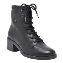 Coturno Via Marte Cano Curto Napa Feminina Preta