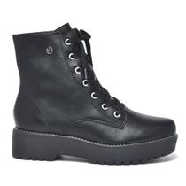 Coturno Via Marte Casual Feminino Preto 23-602-01 Coturno Via Marte Casual Feminino Preto 23-602-01